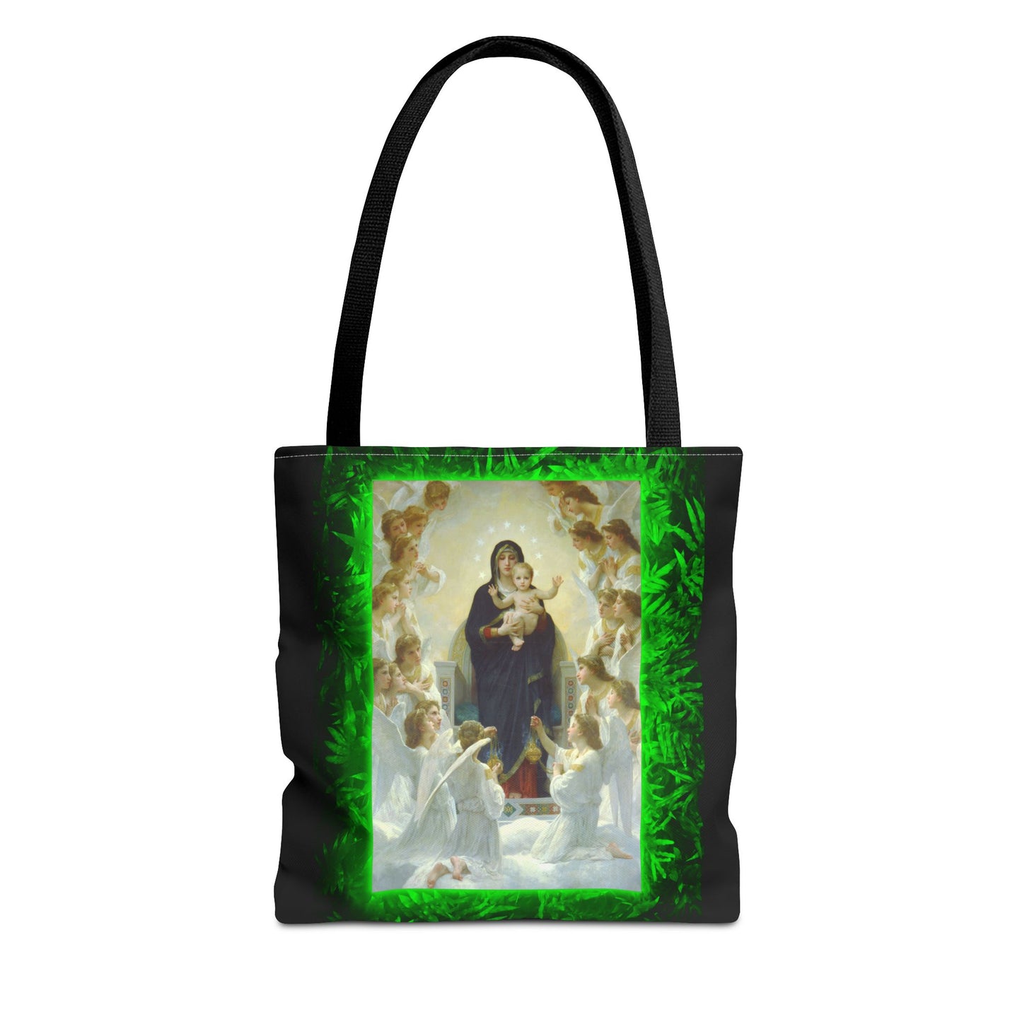 Religious Mary With the Angels Tropical Tote Bag - 3 Sizes