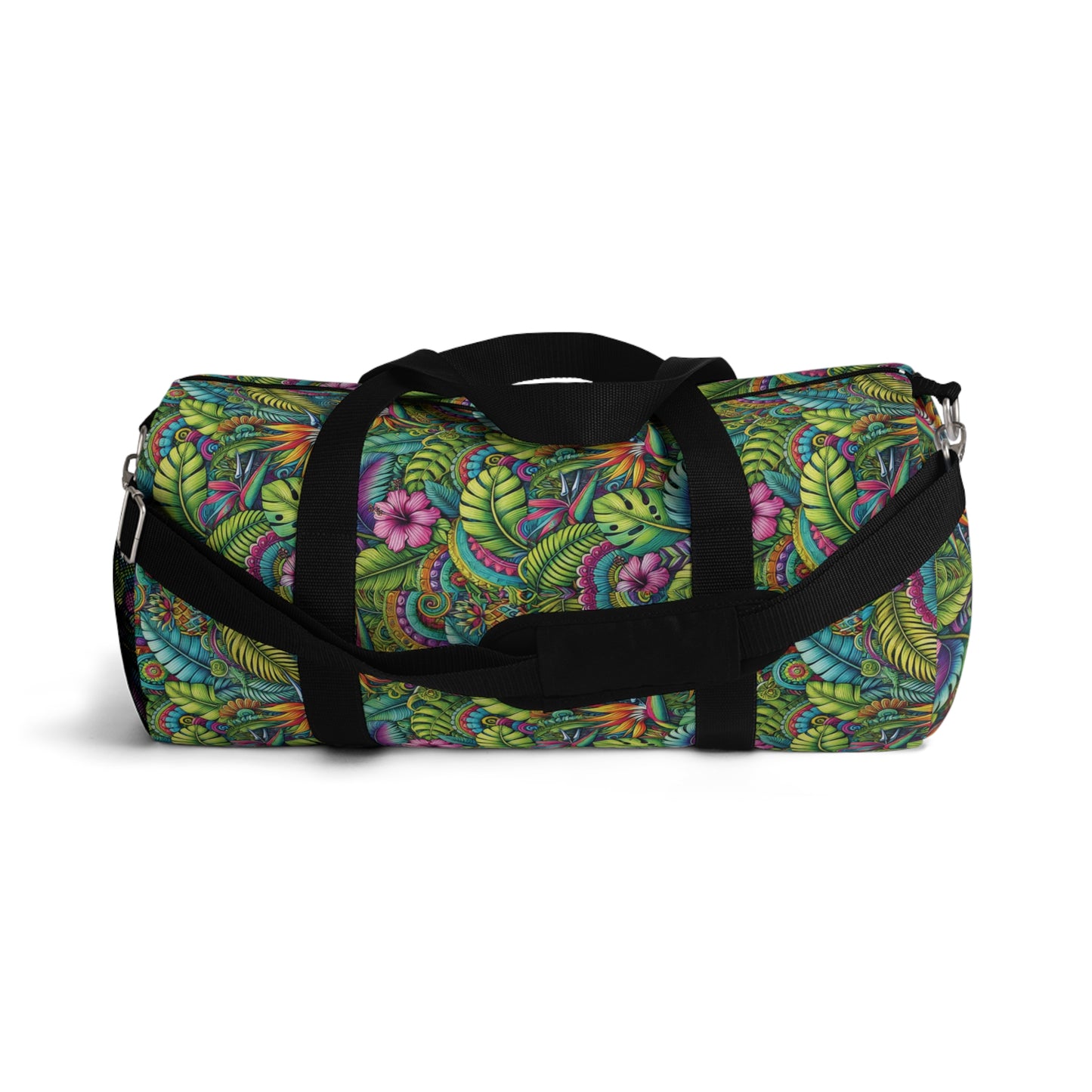 Tropical Duffel Bag - Perfect for Travel and Gym / Rainforest Blooms