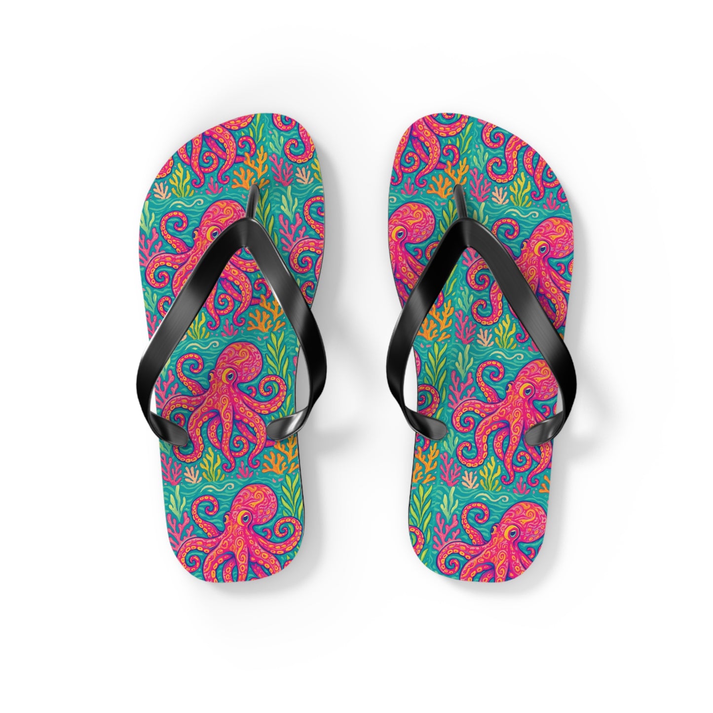 Flip Flops - Red Kraken Joe