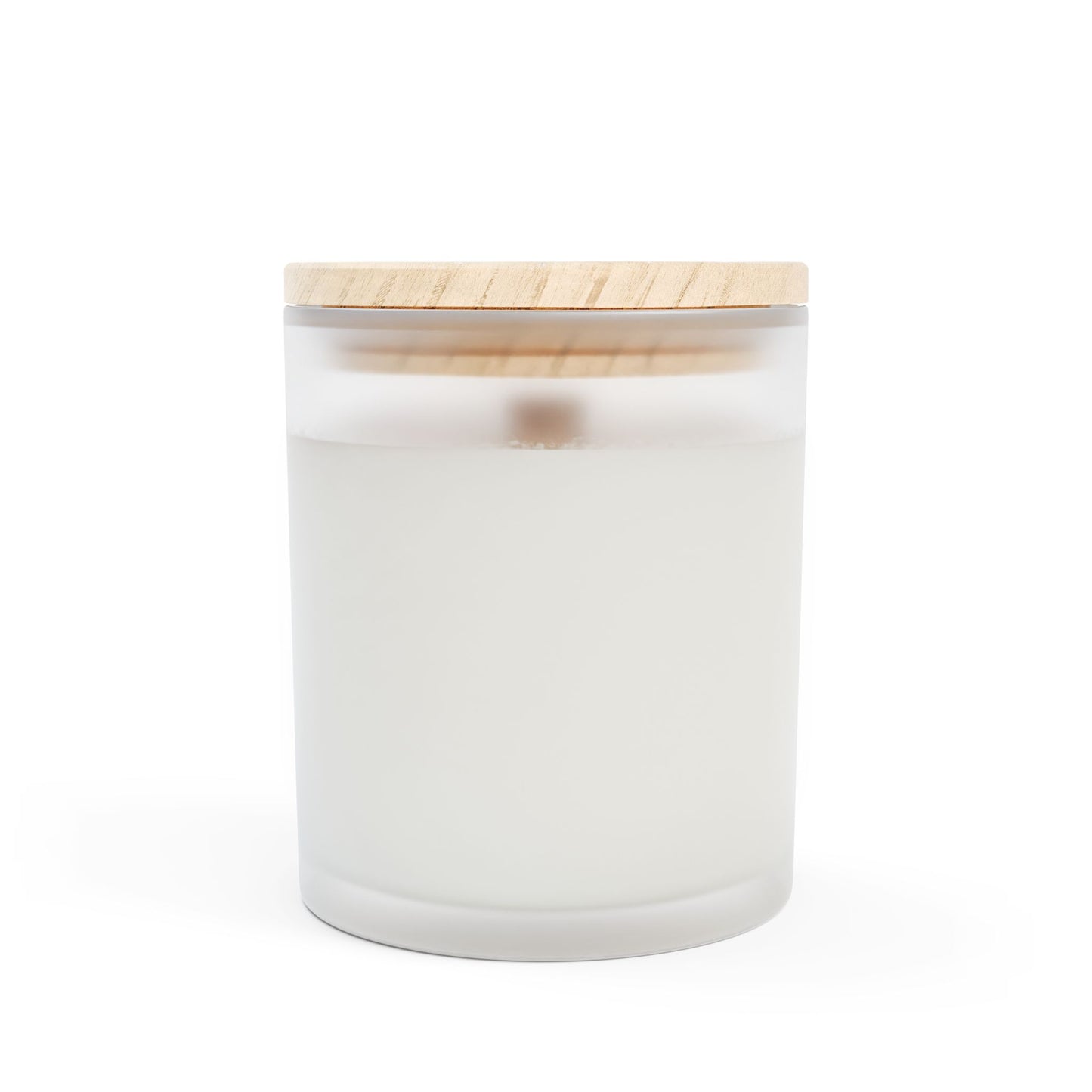 Frosted Glass Candle, 11oz, Plant Palooza, white