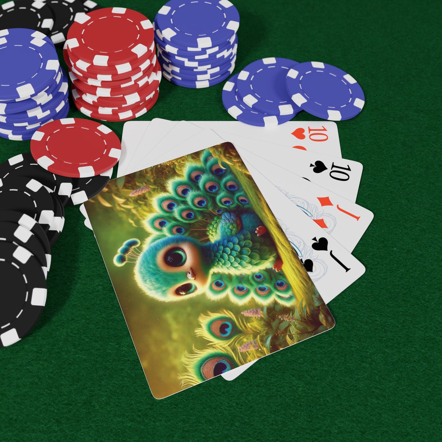Poker Playing Cards - Baby Peacock