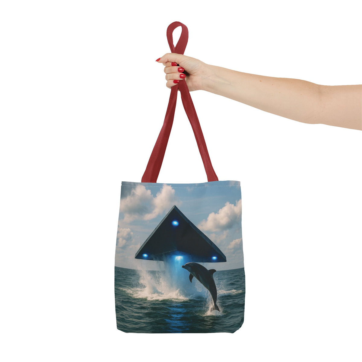 UFO and Dolphiin Tote Bag - 3 Sizes