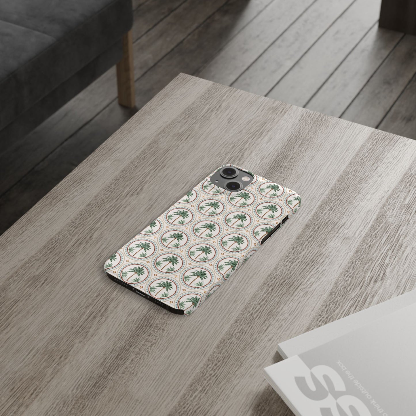 Slim Phone Cases - Mosaic Palm Tree