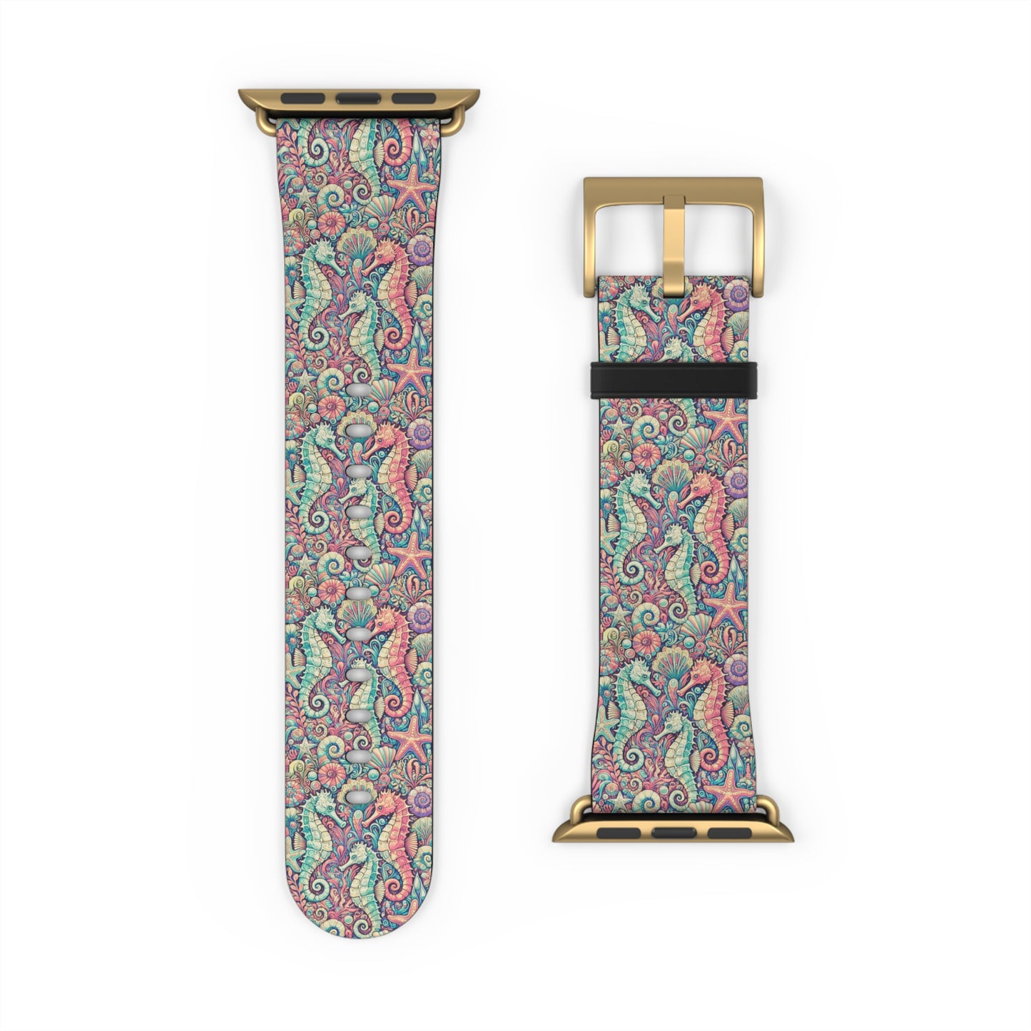 Apple Watch Band - Tropical Seahorse Trio, Retro