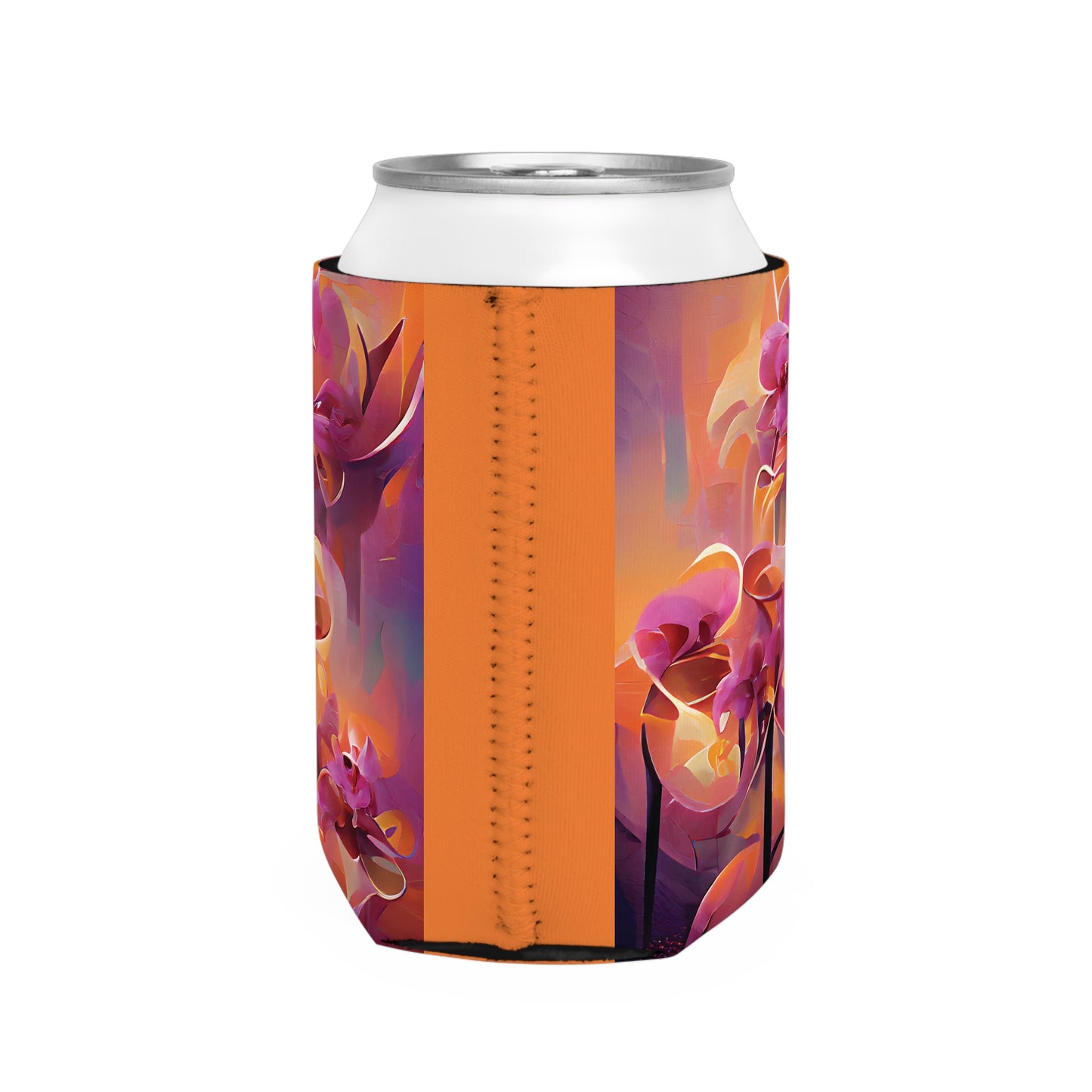 Mystic Orchids Can Cooler Sleeve - Perfect for Outdoor Picnics