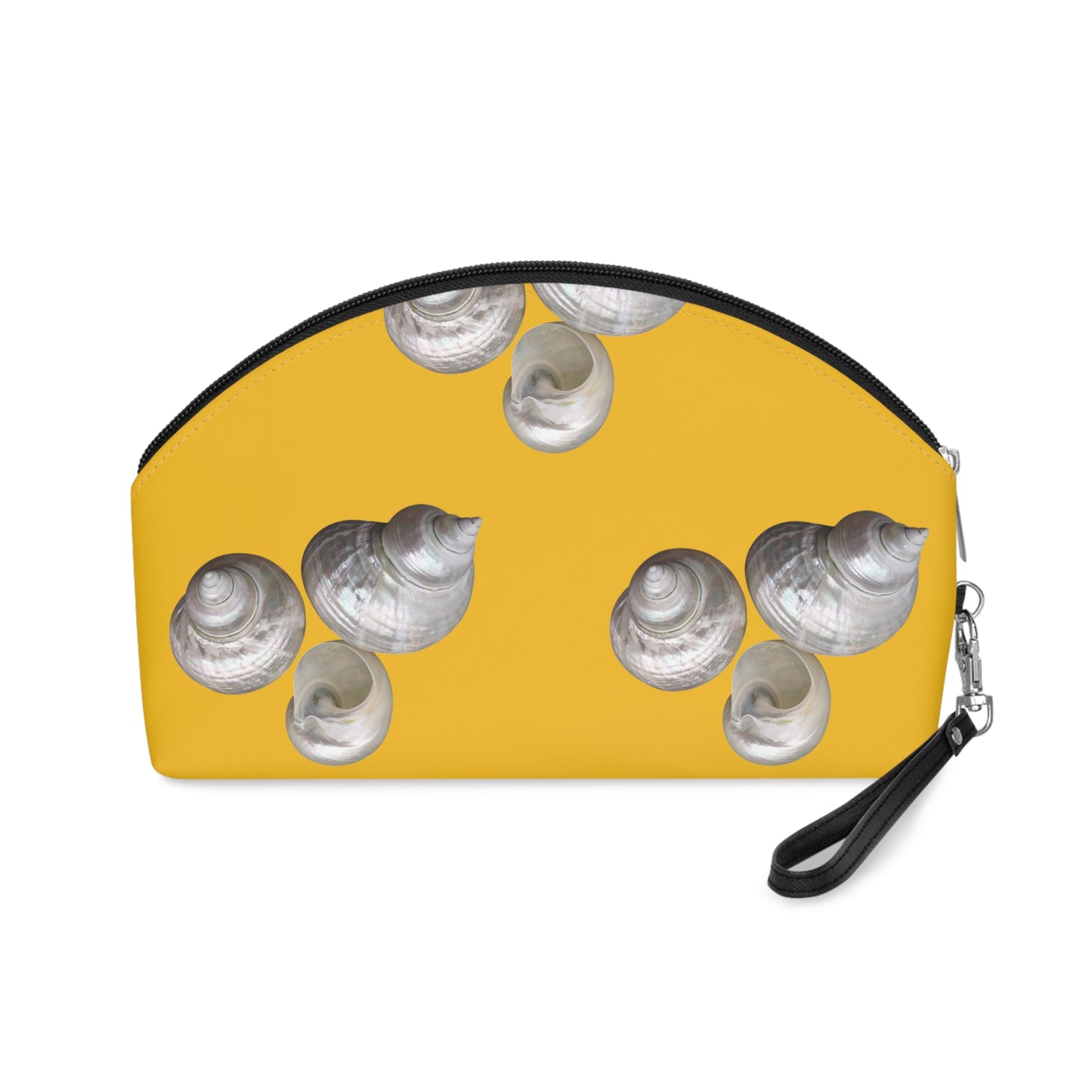 Makeup Bag - White Nautilus Trio. lt. yellow