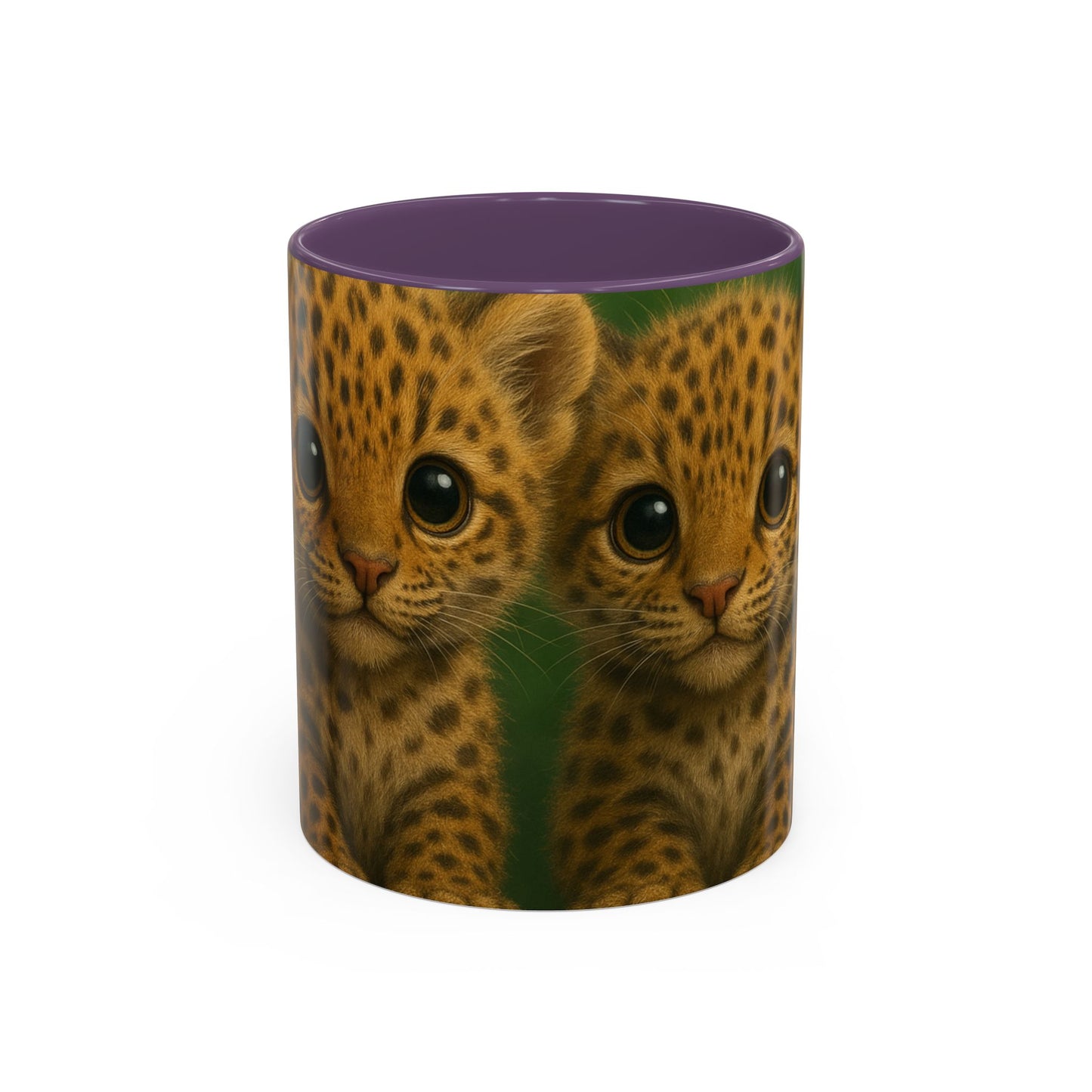Accent Color Coffee Mug (11, 15oz), 8 Colors - Baby Jaguars