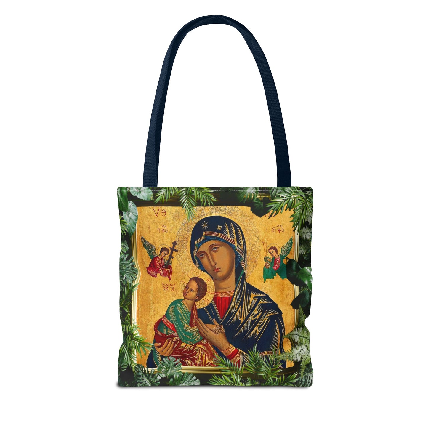 Religious Our Lady of Perpetual Help Tropical Tote Bag - 3 Sizes