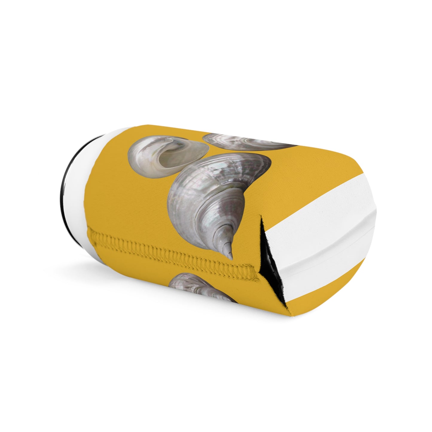 Three Nautilus Shells/Yellow Cooler Sleeve - Perfect for Outdoor Picnics