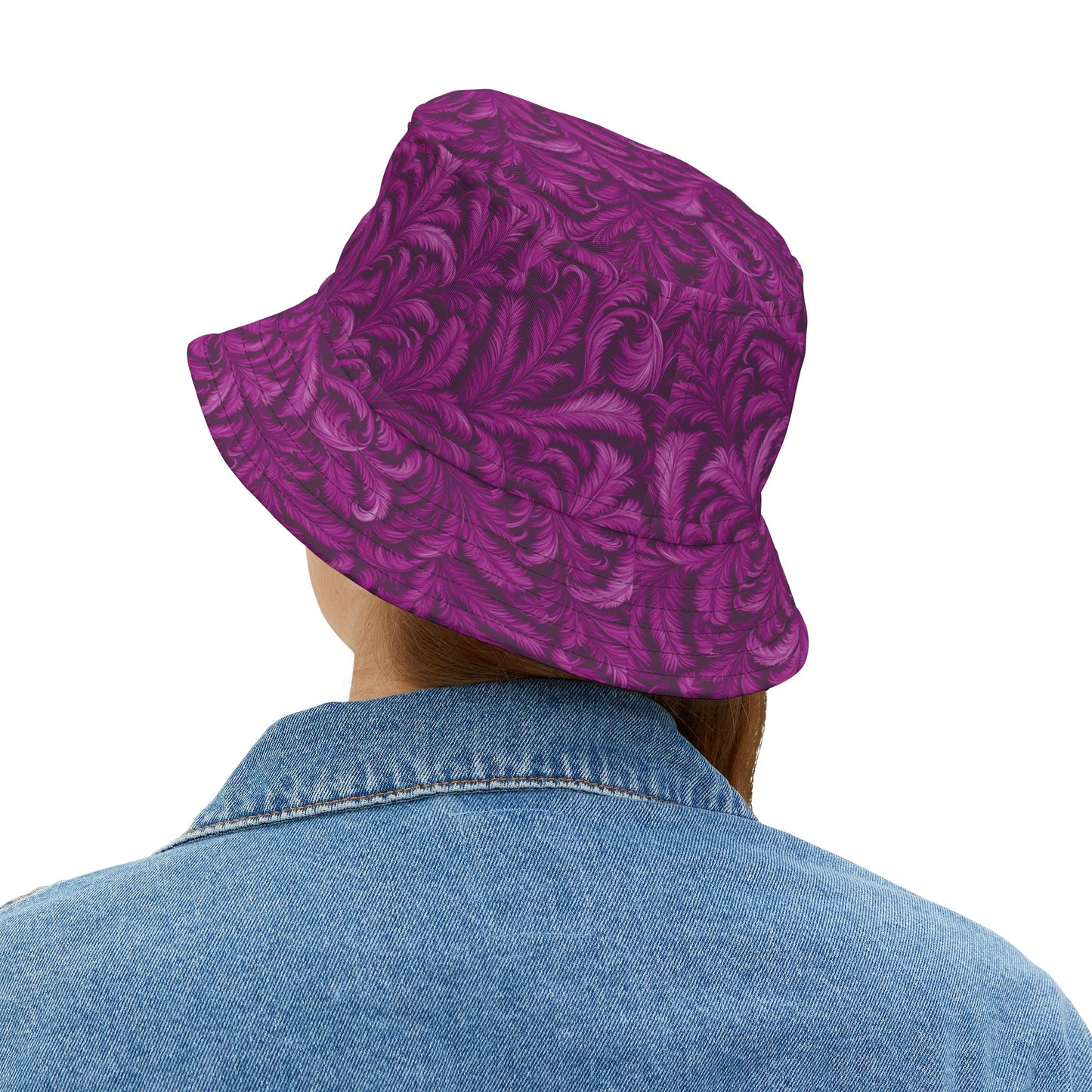 Tropical Polyester Bucket Hat, 2 Sizes - Rocco Pink