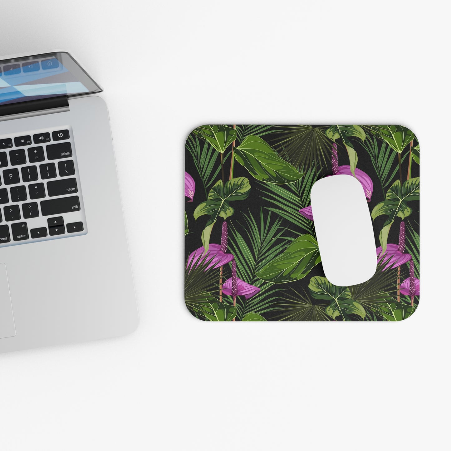 Mouse Pad (Rectangle) - Anthurium and Palm