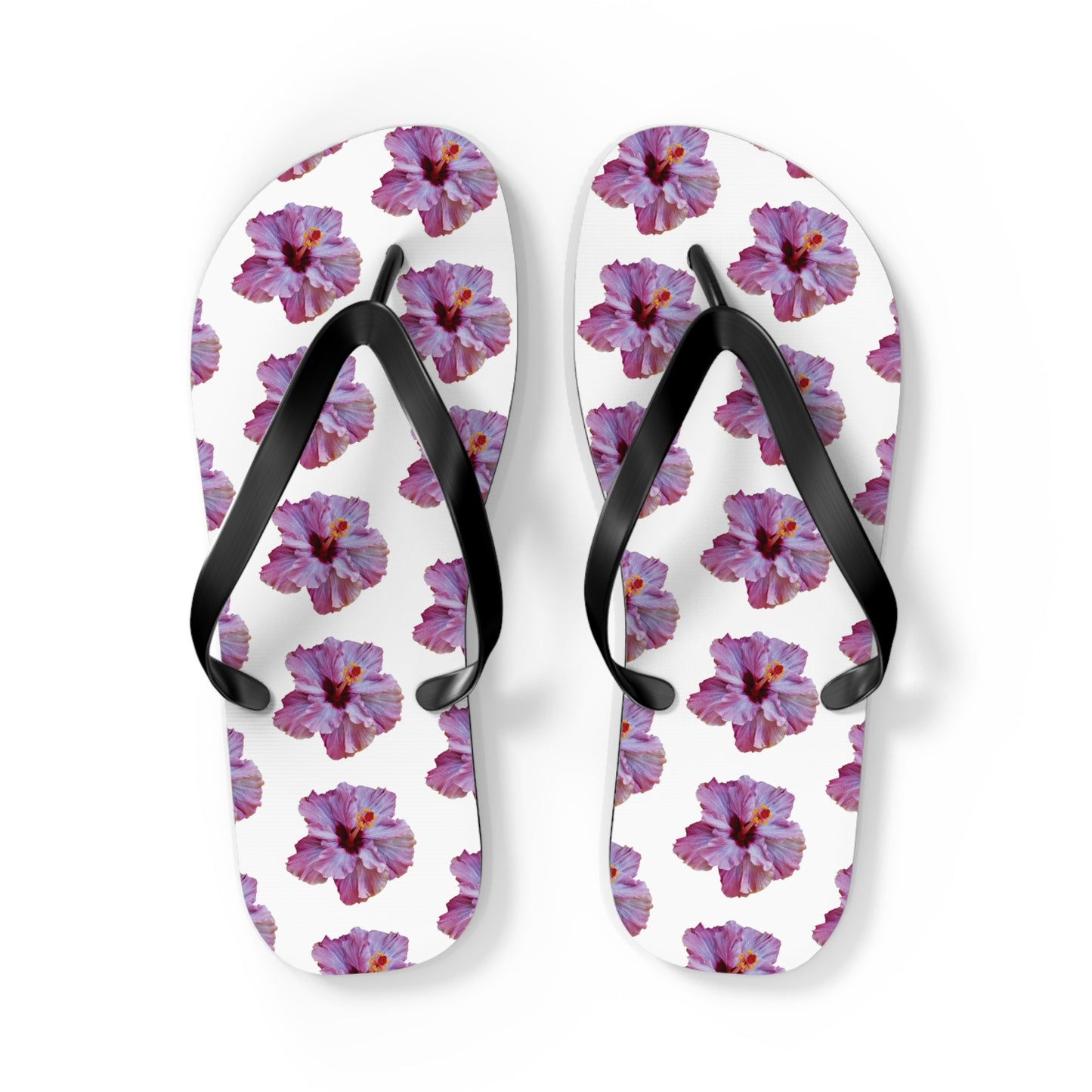 Flip Flops - Purple Hibiscus