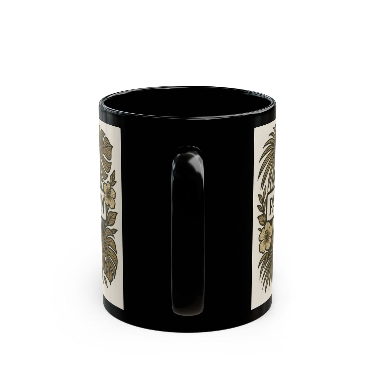 Black Coffee Mug - Palm & Bean Coffee Club