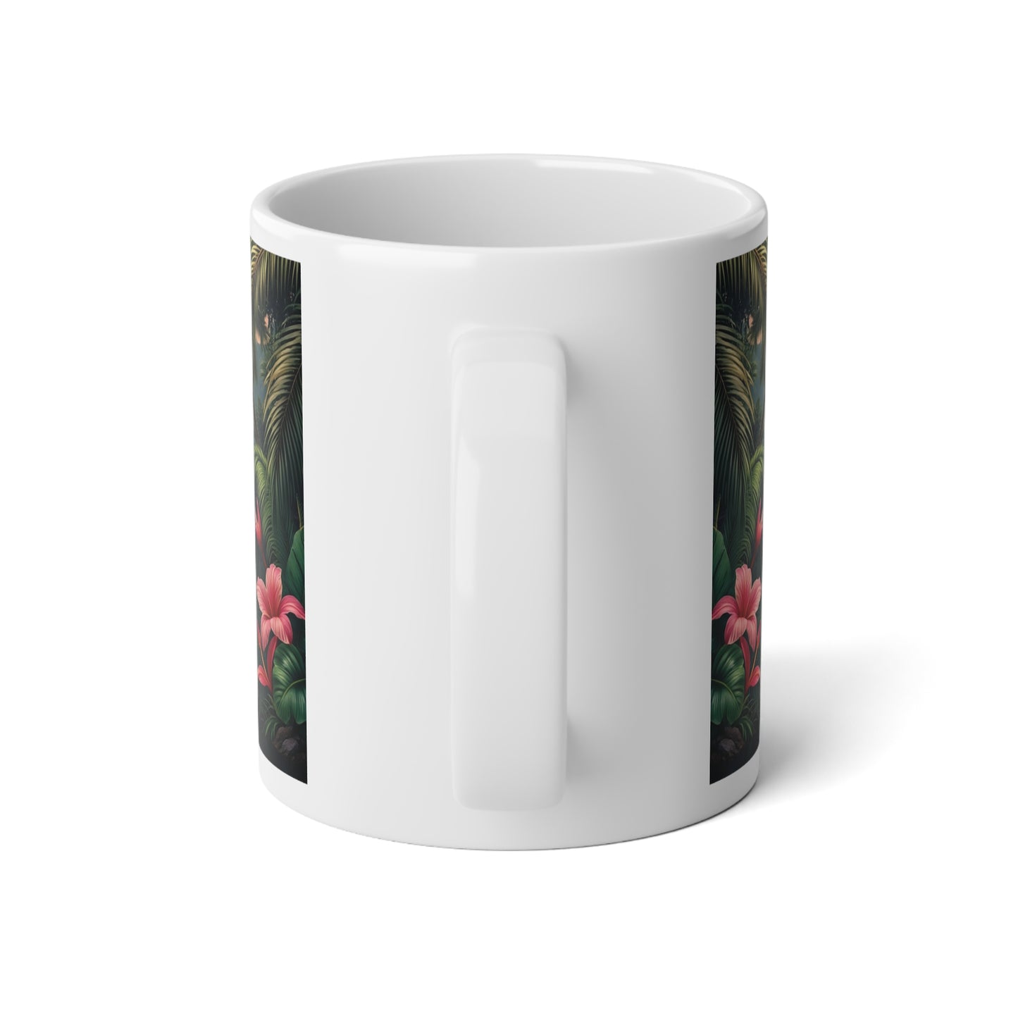 Jumbo Mug, 20oz, Peacock Guardian of the Rainforest | Tropical Coffee Cup