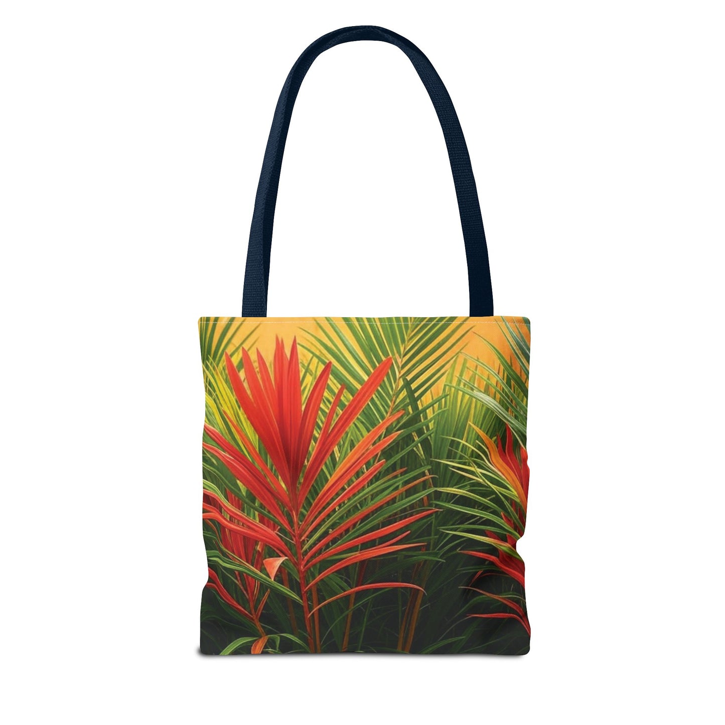 Red Flame Palm Tote Bag - 3 Sizes