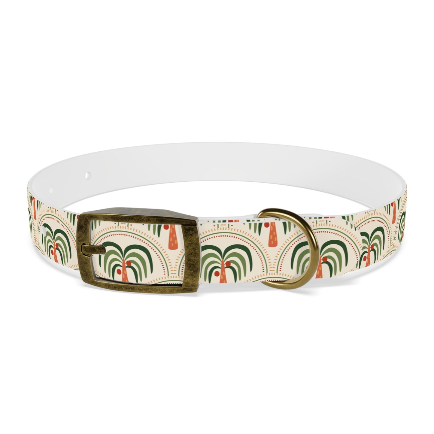 Dog Collar - Stylized Mosaic Palms