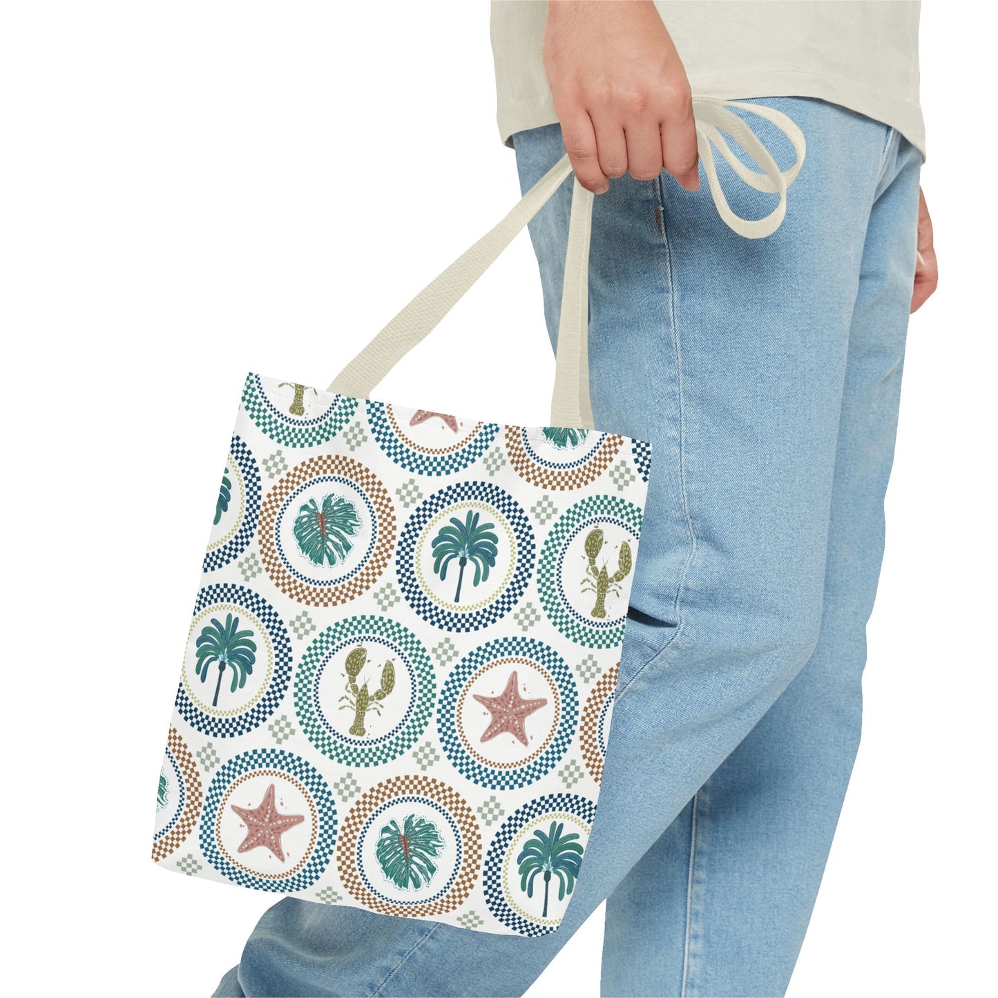 Mosaic Tropi Sealife Tote Bag - 3 Sizes