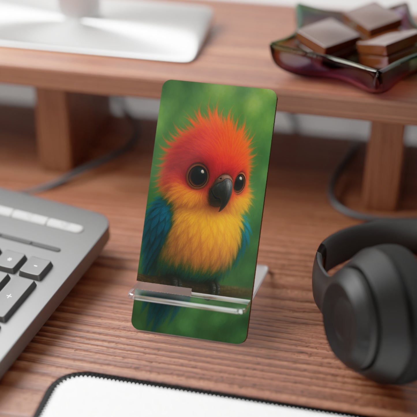 Mobile Display Stand for Smartphones, Baby Parrot