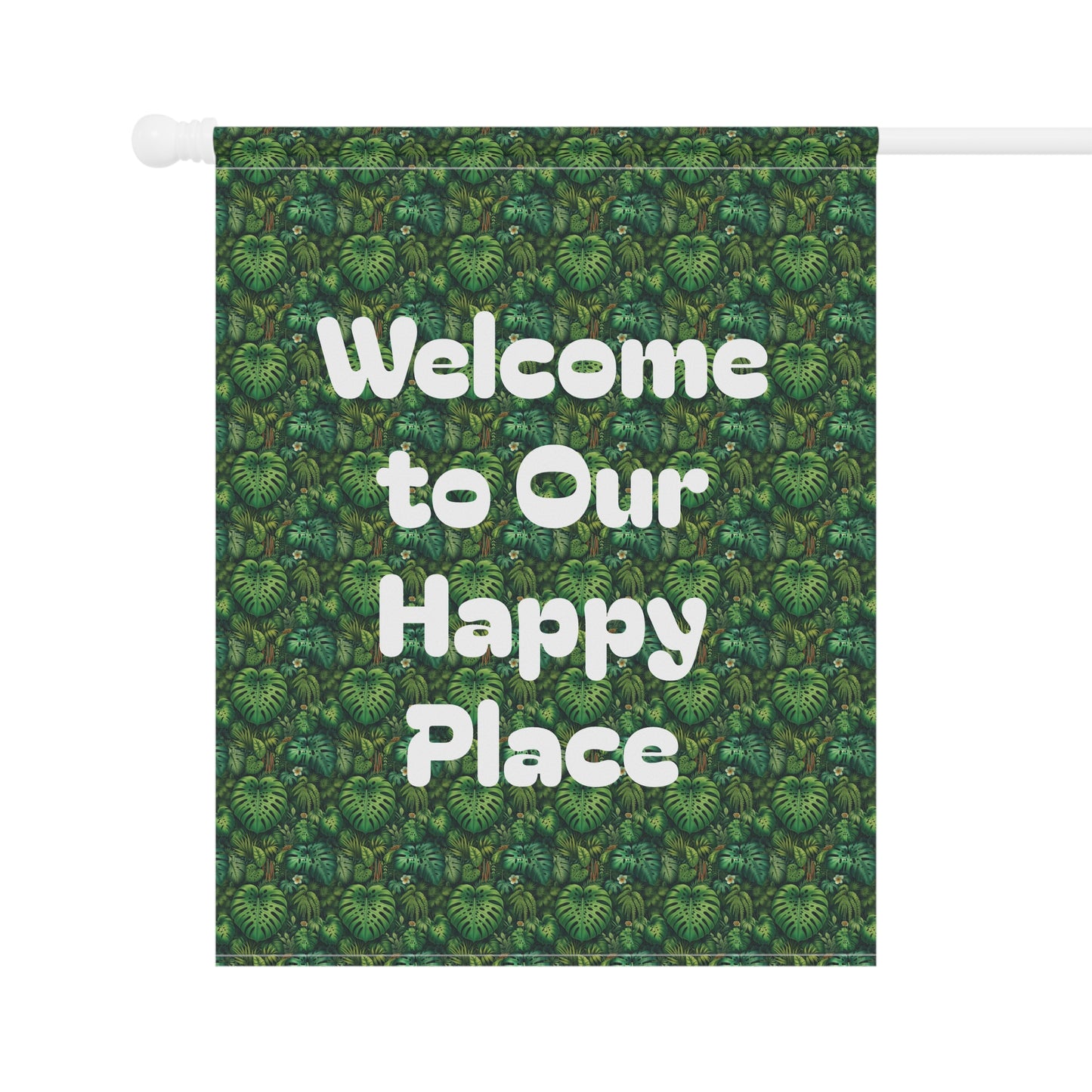Tropical Garden Flag  - Perfect for Outdoor Decor / Welcome to Our Paradise