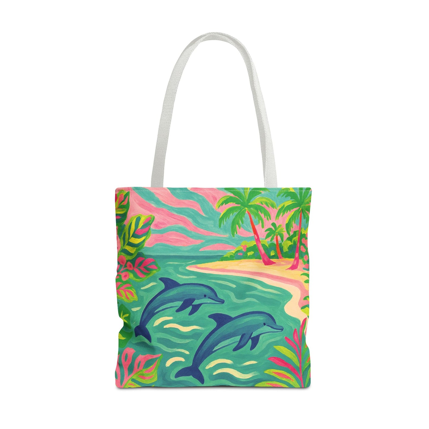 Jumping Dolphins Tote Bag - 3 Sizes