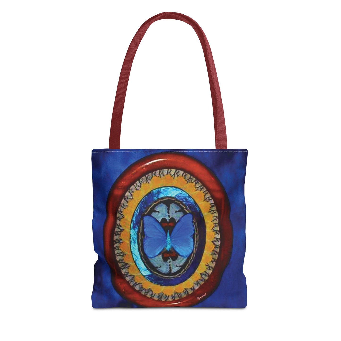 Real Oval Butterfly Wing Art Tote Bag - 3 Sizes