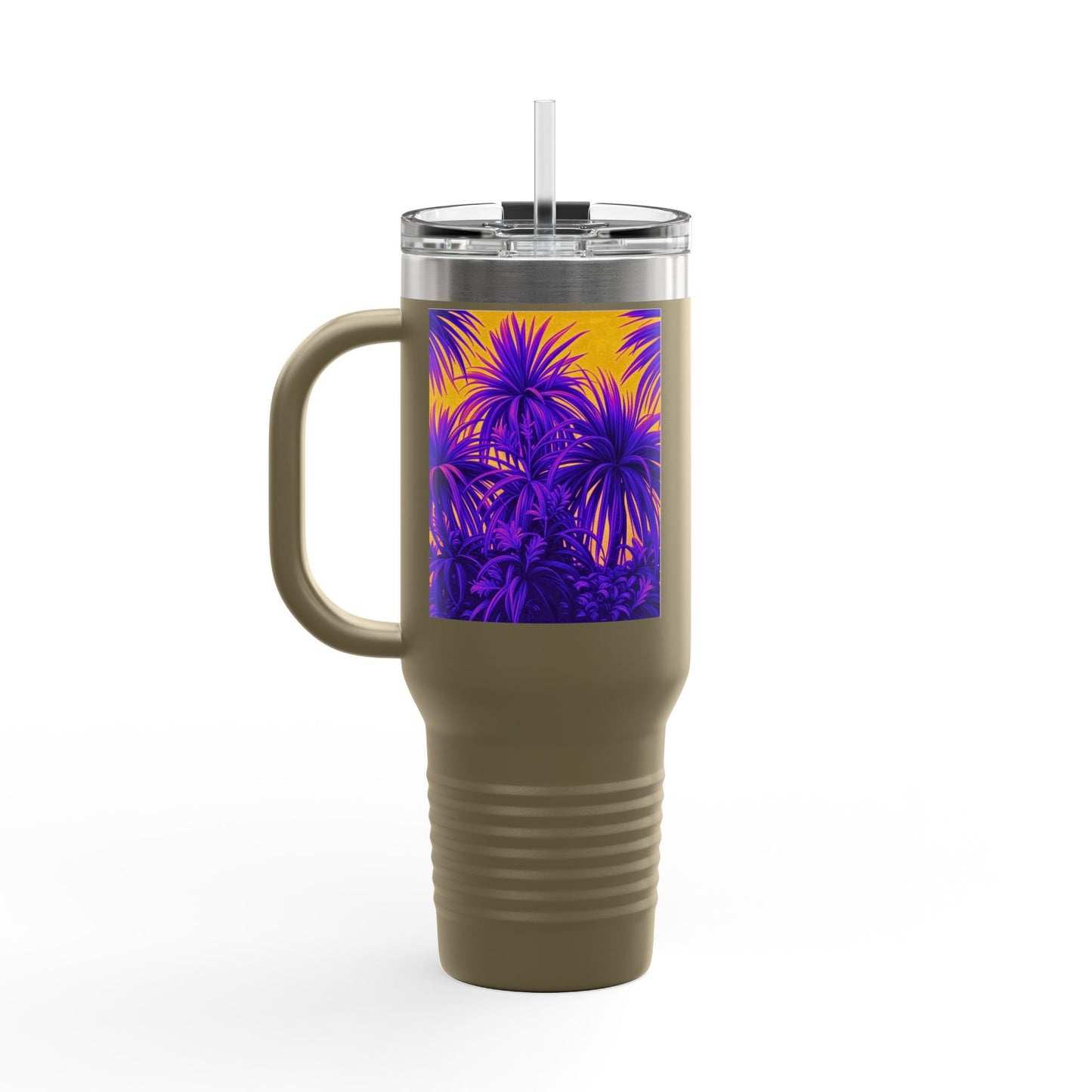 Tiny Palm Island/Palm Insulated Travel Mug - 40oz - Perfect for Outdoor Adventures