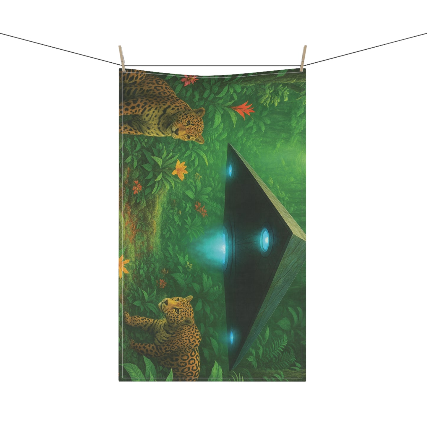 Tea Towels (cotton, poly) / UFO and Jaguars