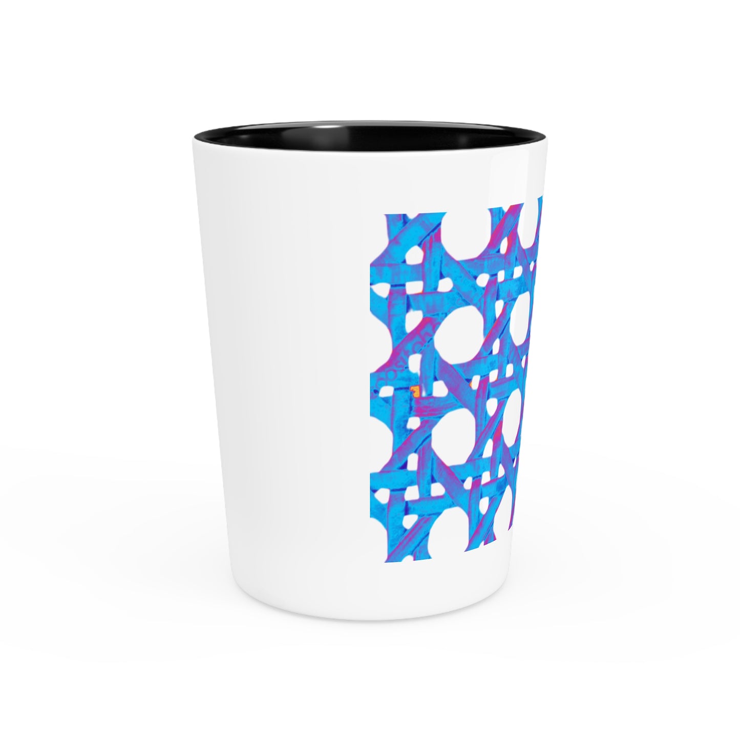 Shot Glass - Beach Chair Wicker, Turquoise Pop