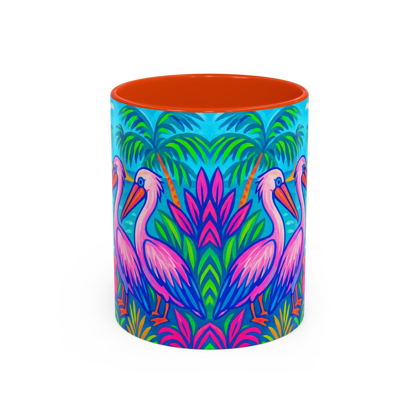 Accent Color Coffee Mug, Many Colors - 11oz & 15oz / Pelican Party