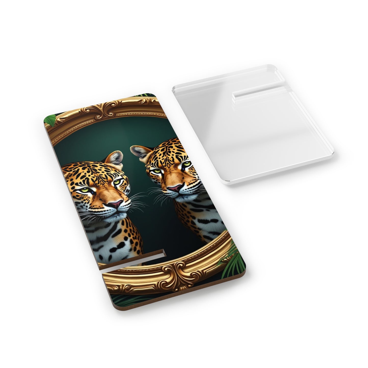 Mobile Display Stand for Smartphones, Framed Jaguars