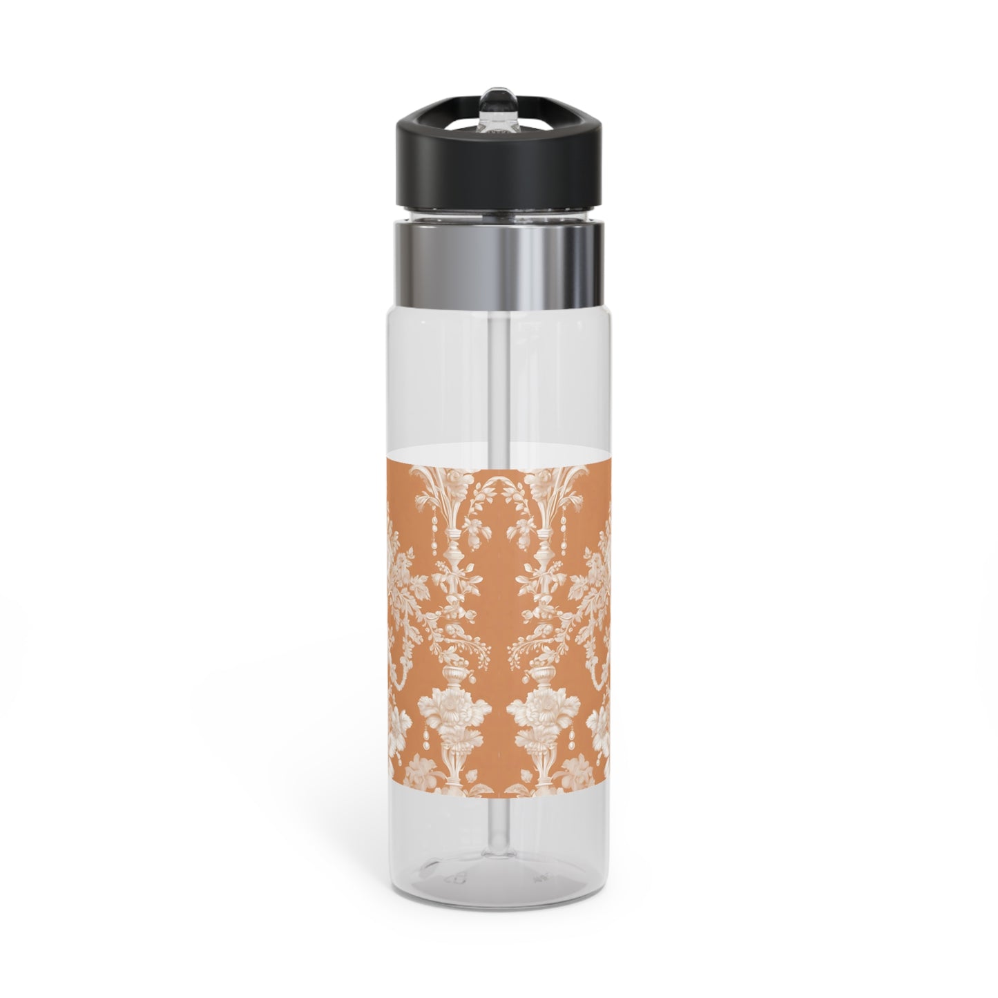 Tropical 20oz Tritan Sport Water Bottle -  Leakproof, Lightweight, BPA-Free / Pearl Lady Toile, Melon