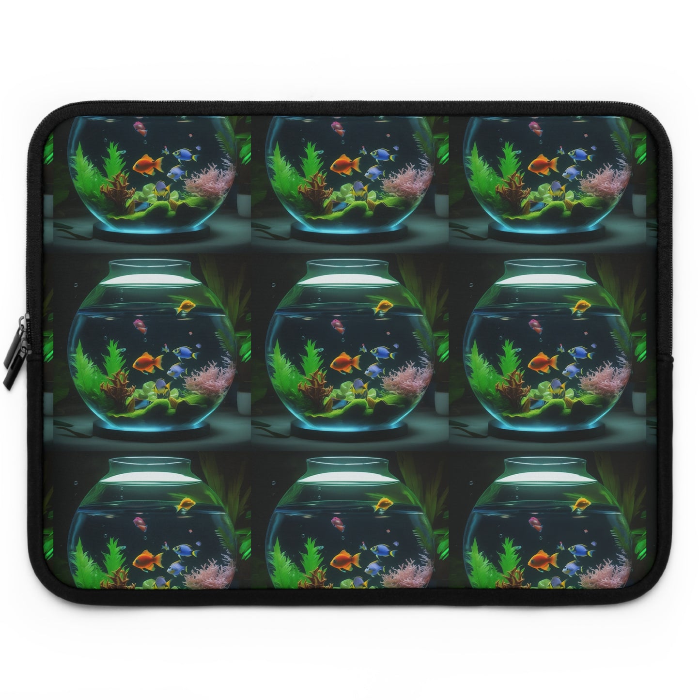 Tropical Laptop Sleeve, 5 Sizes - Perfect for Fish Lovers & Students / Tropical Fish Bowl #2