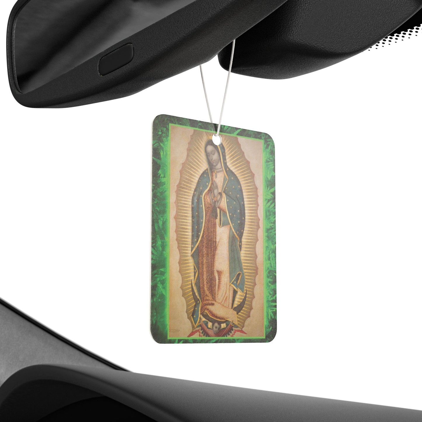 Car Air Freshener - Tropical GLOW Our Lady of Guadalupe, Religious