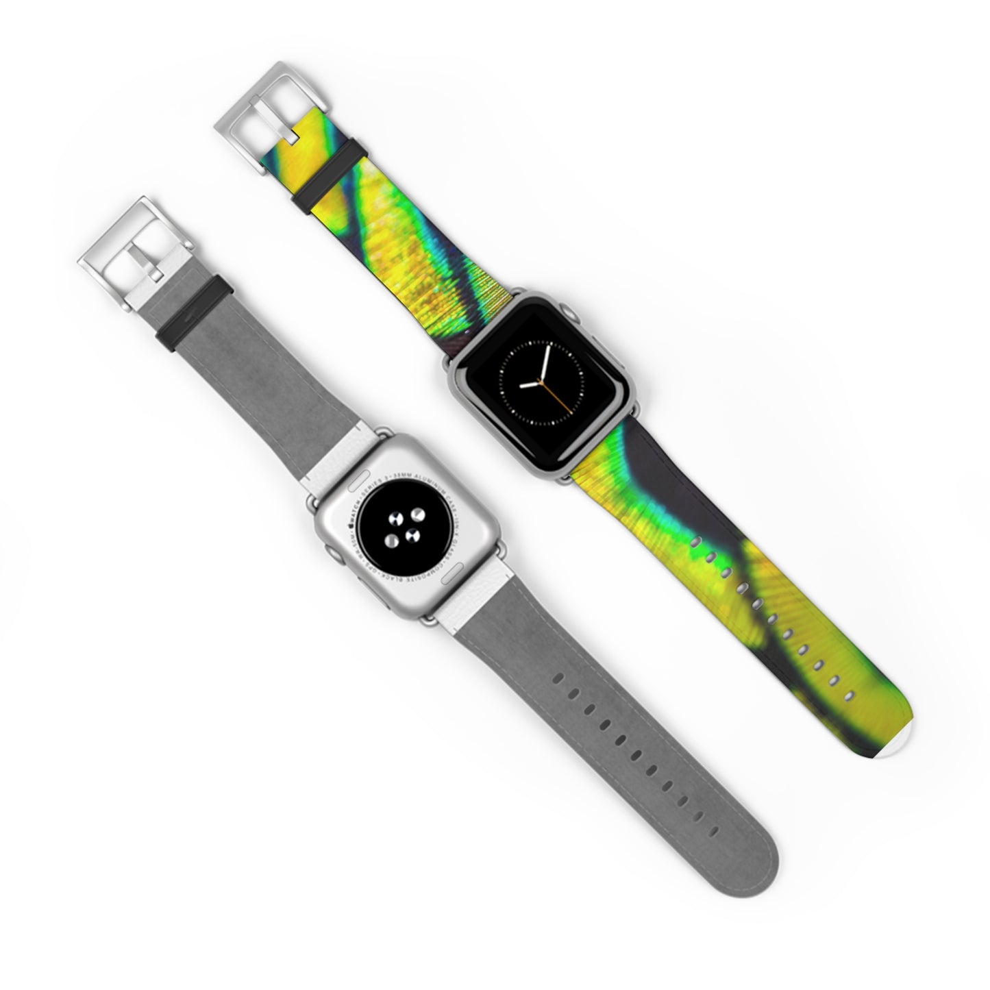 Apple Watch Band - Yellow Peacock Feathers