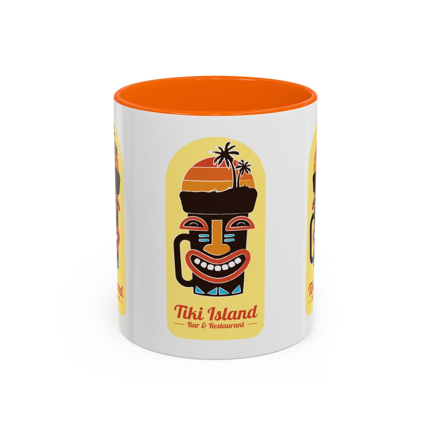 Copy of Tiki Island Accent Coffee Mug, 8 Colors - Fun Tropical Drinkware for Beach Vibes, Yellow