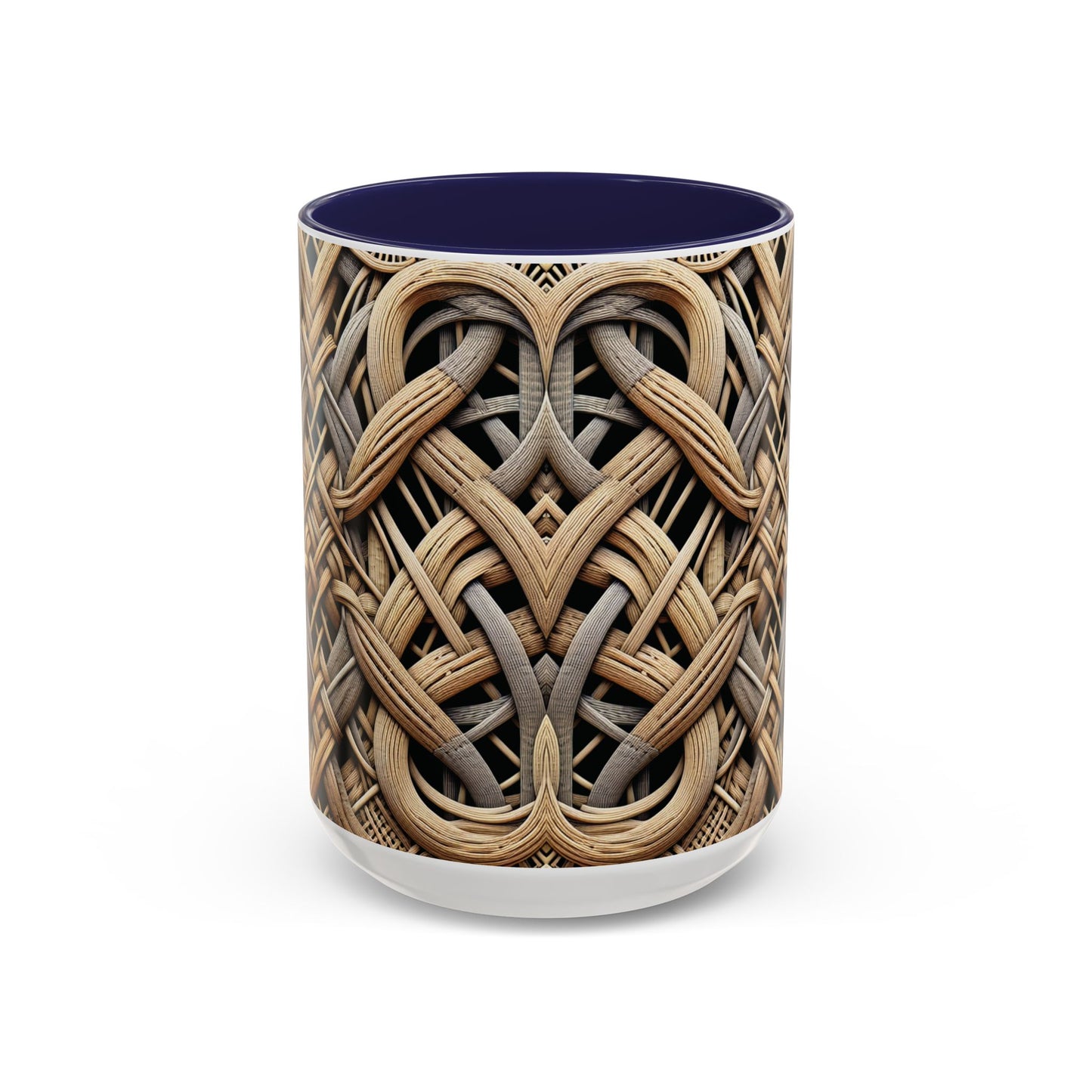 Accent Coffee Mug (11, 15oz), 8 Colors - Beach Wicker