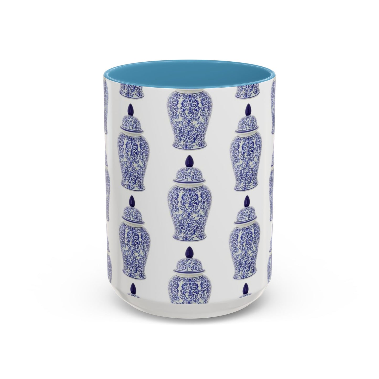 Accent Coffee Mug (11, 15oz), Blue Ginger Jar, Various Colors