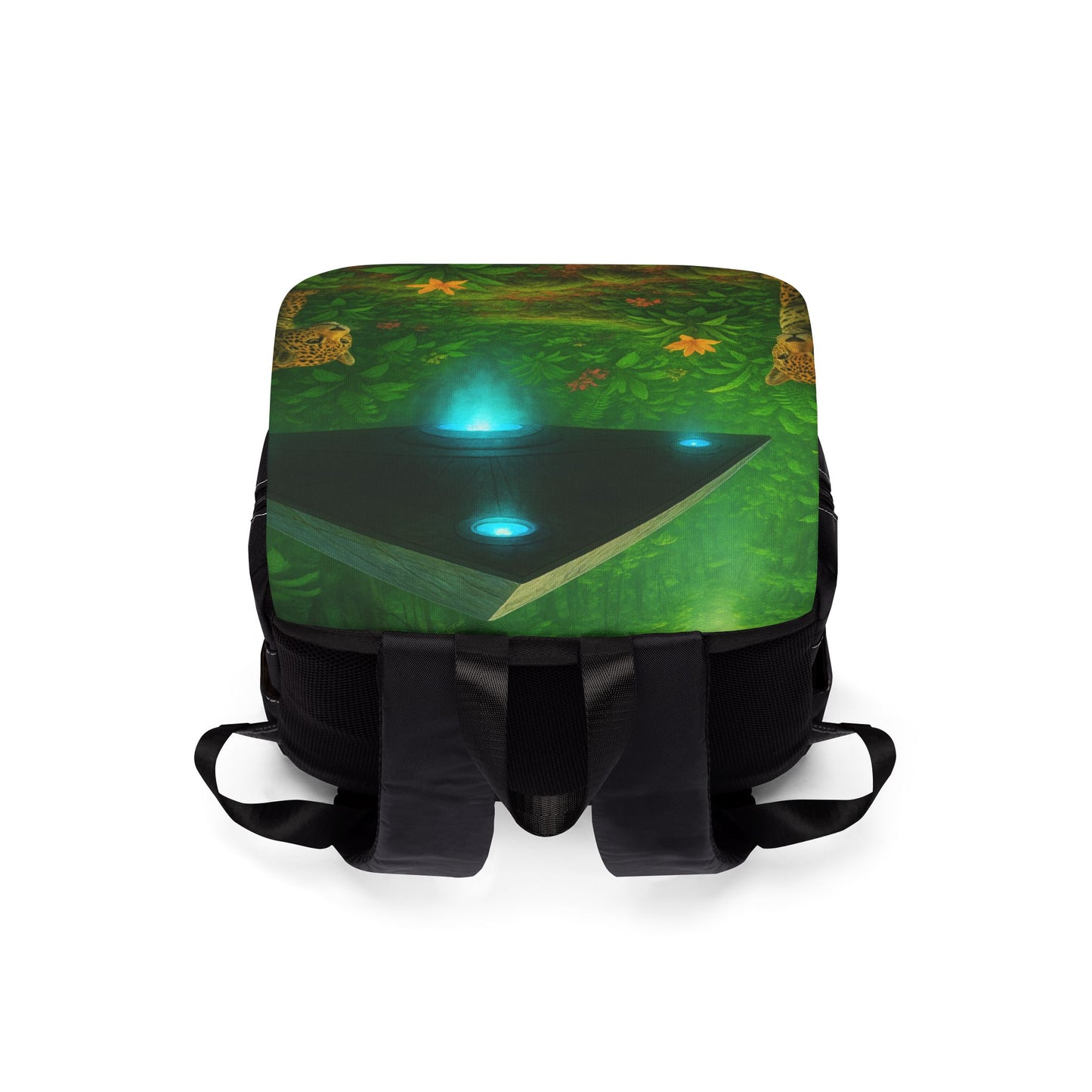 Rainforest UFO and Jaguars Casual Backpack - Perfect for Everyday Adventures