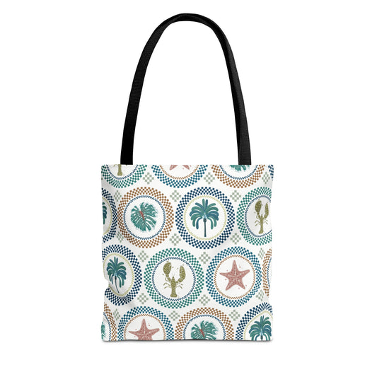 Mosaic Tropi Sealife Tote Bag - 3 Sizes