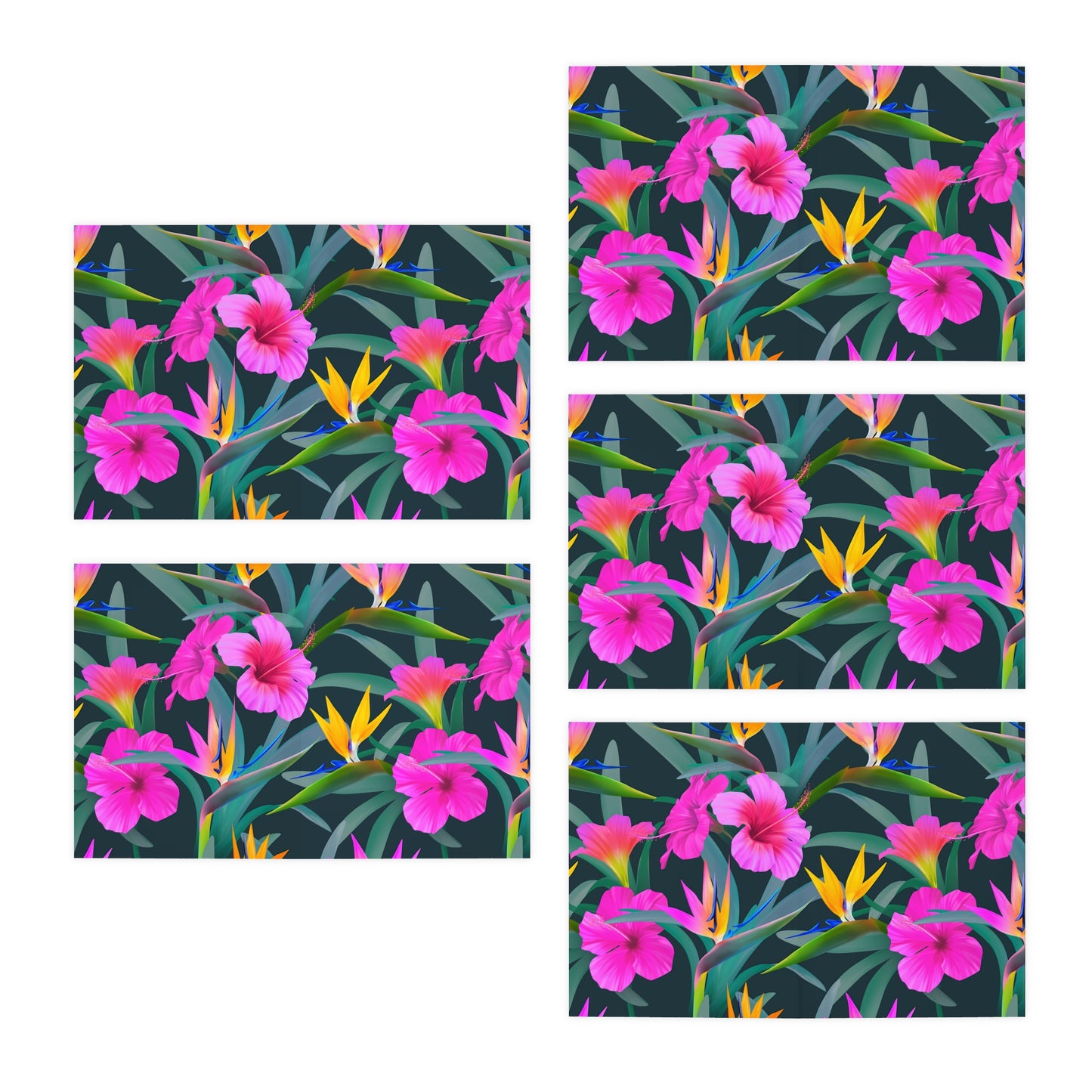 Tropical Multi-Design Greeting Cards | 5-Pack for All Occasions / Tropical Delights