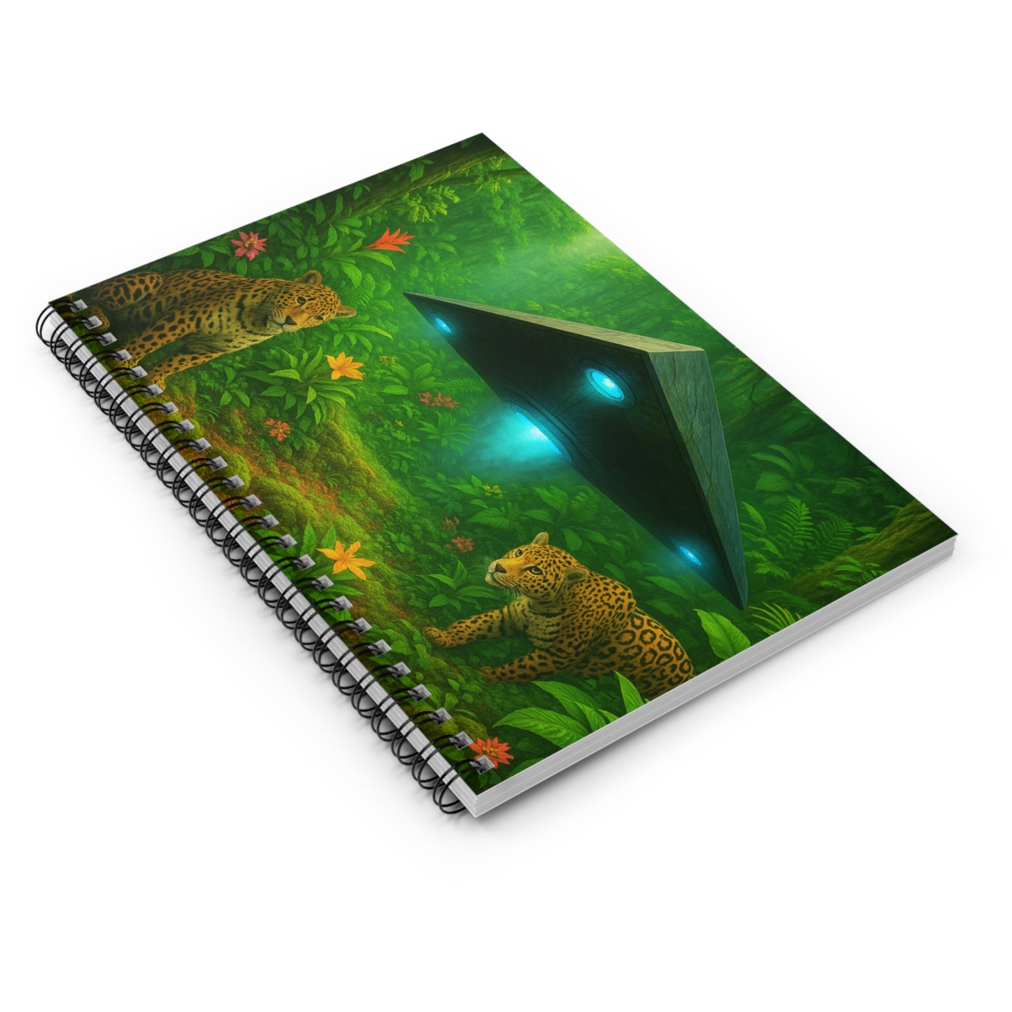 Spiral Notebook - UFO and Jaguars