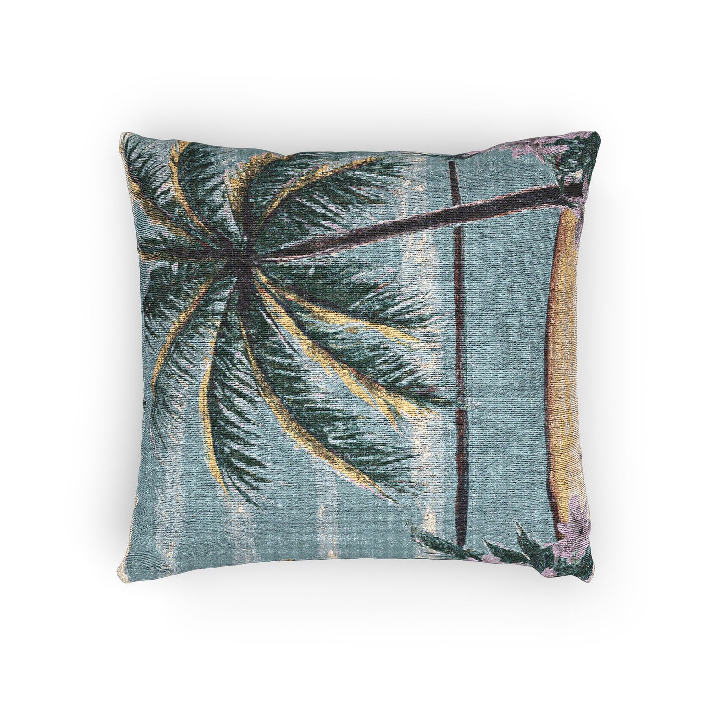 Woven Pillow, 17"W x 18"L - Calm Beach