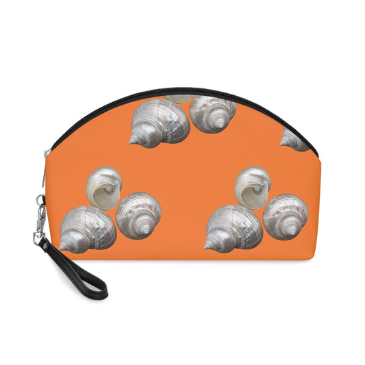 Makeup Bag - White Nautilus Trio, lt. orange