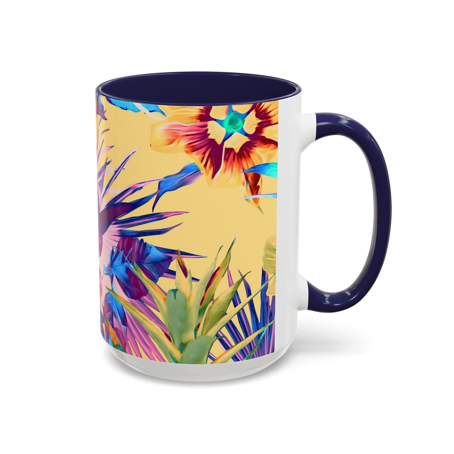 Accent Coffee Mug (11, 15oz), Plant Palooza, orange sherbet / Various Colors