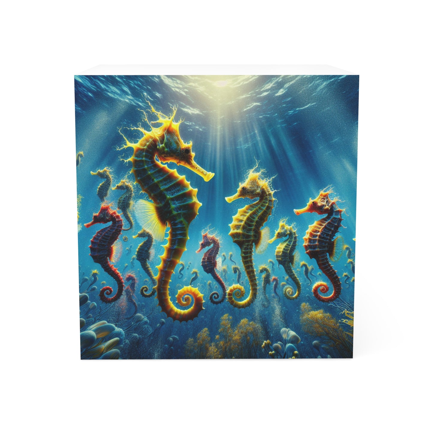 Note Cube - Seahorse Party