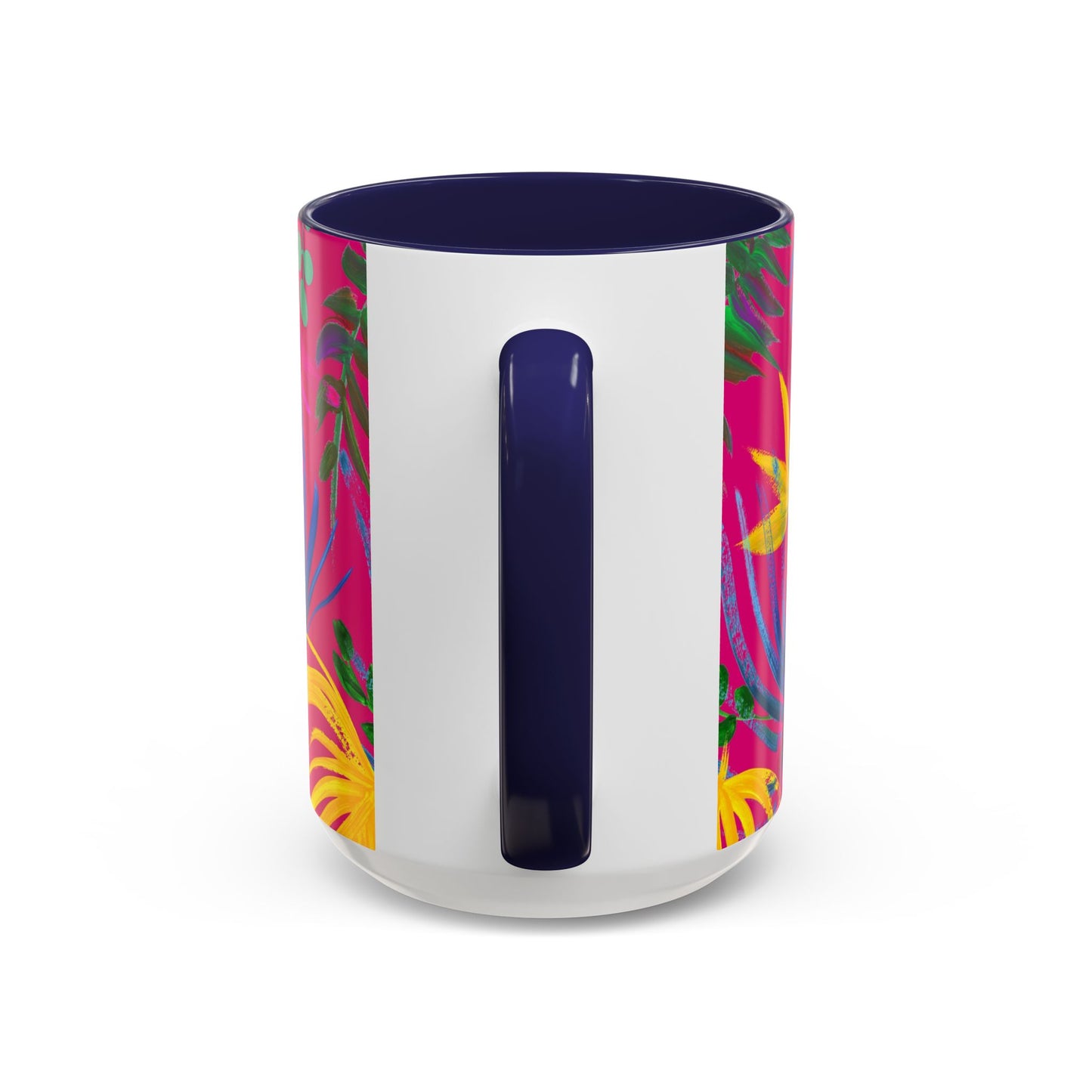 Accent Coffee Mug | Tropical-Inspired Drinkware / Exotic Flora