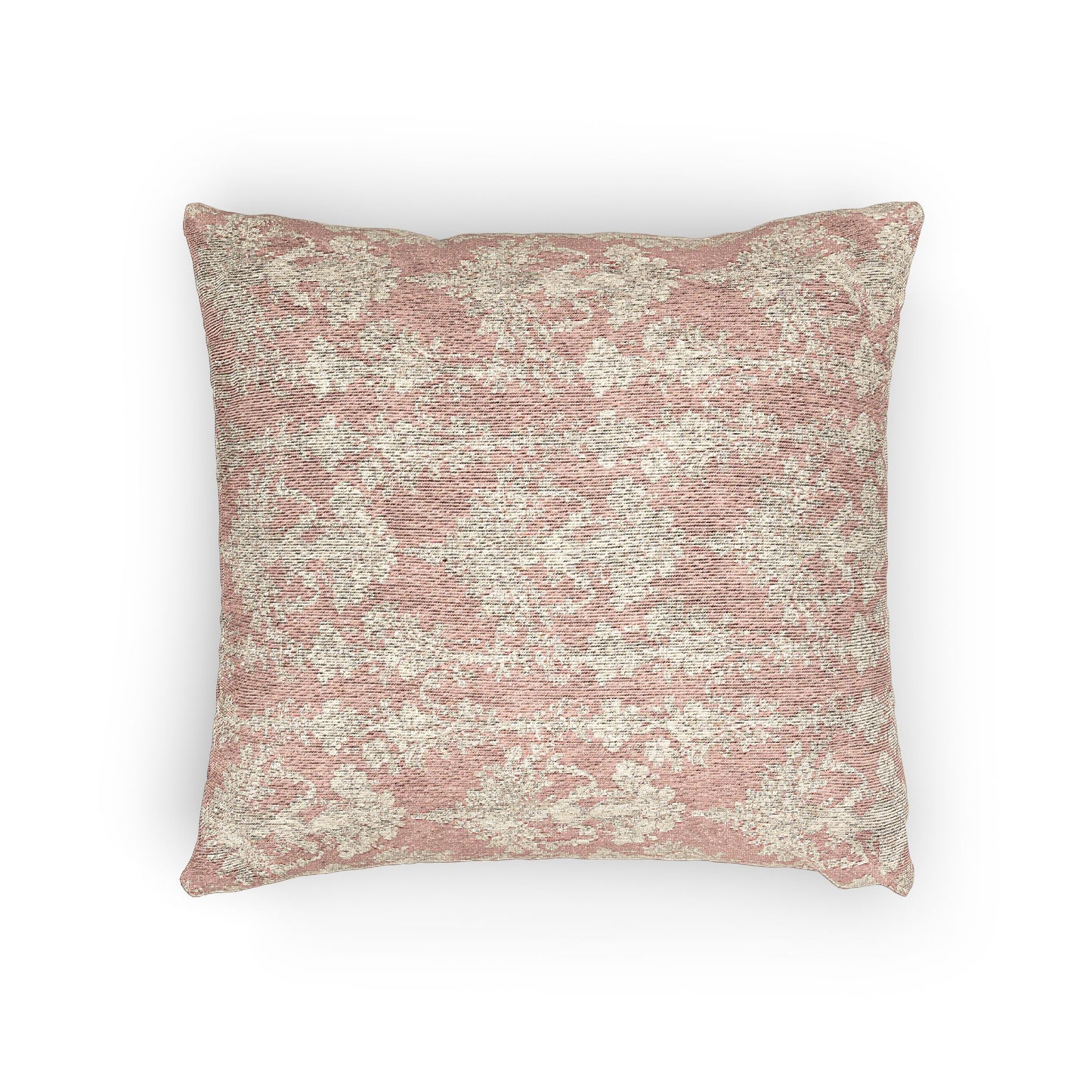 Woven Pillow, 17"W x 18"L ~ Pearl Lady Toile, Pink
