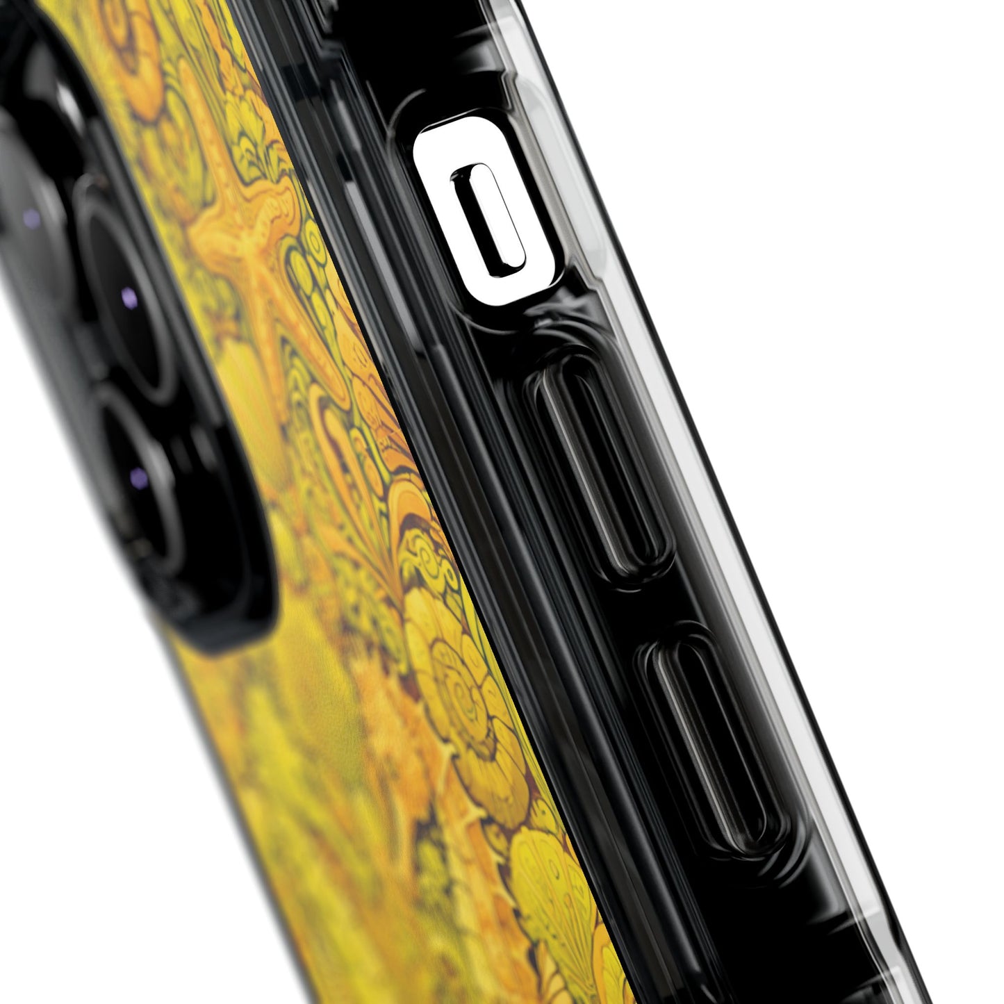 Seahorses/Yellow Magnetic Clear Phone Case, Many Models