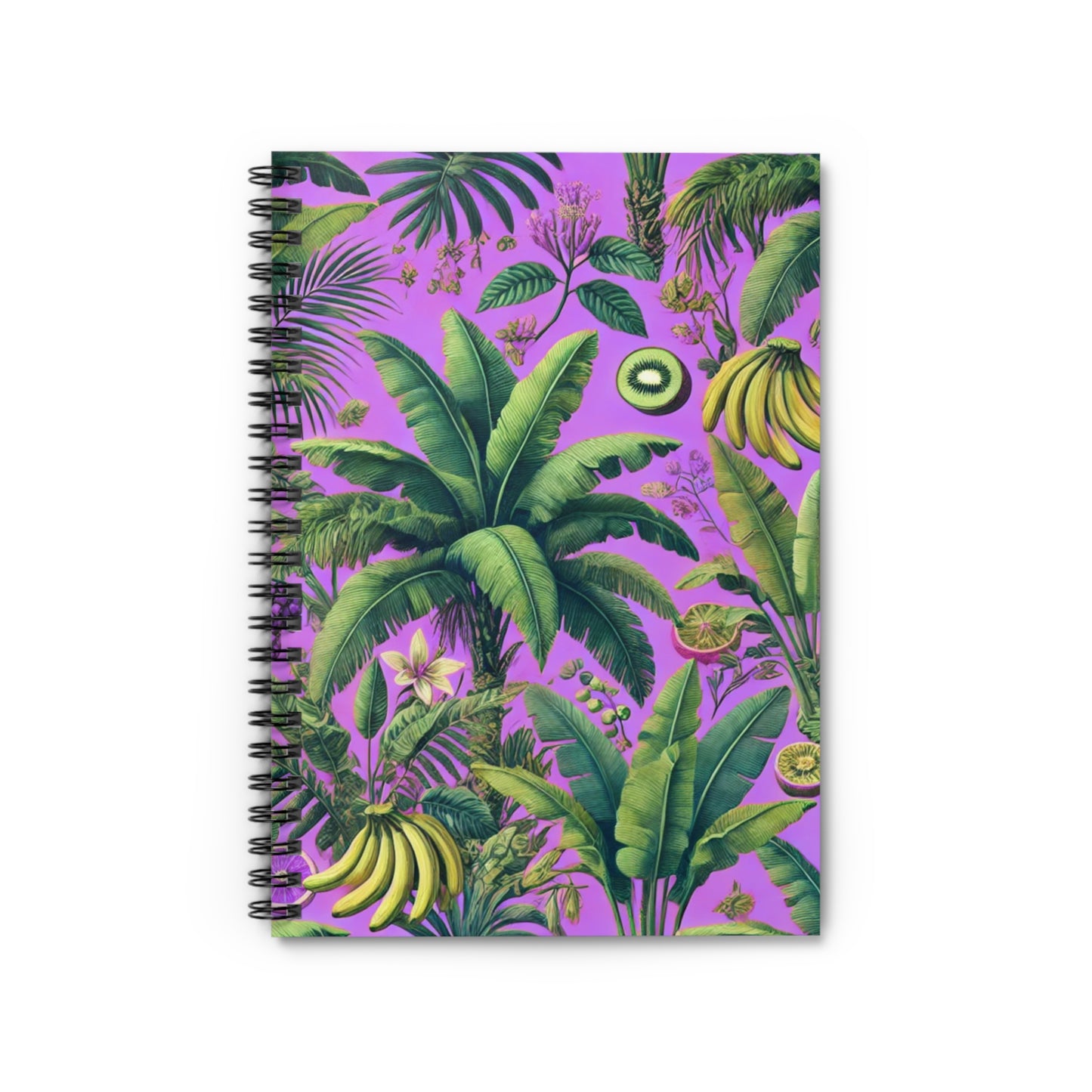 Spiral Notebook - More Tropical Fruit, Deep Lilac