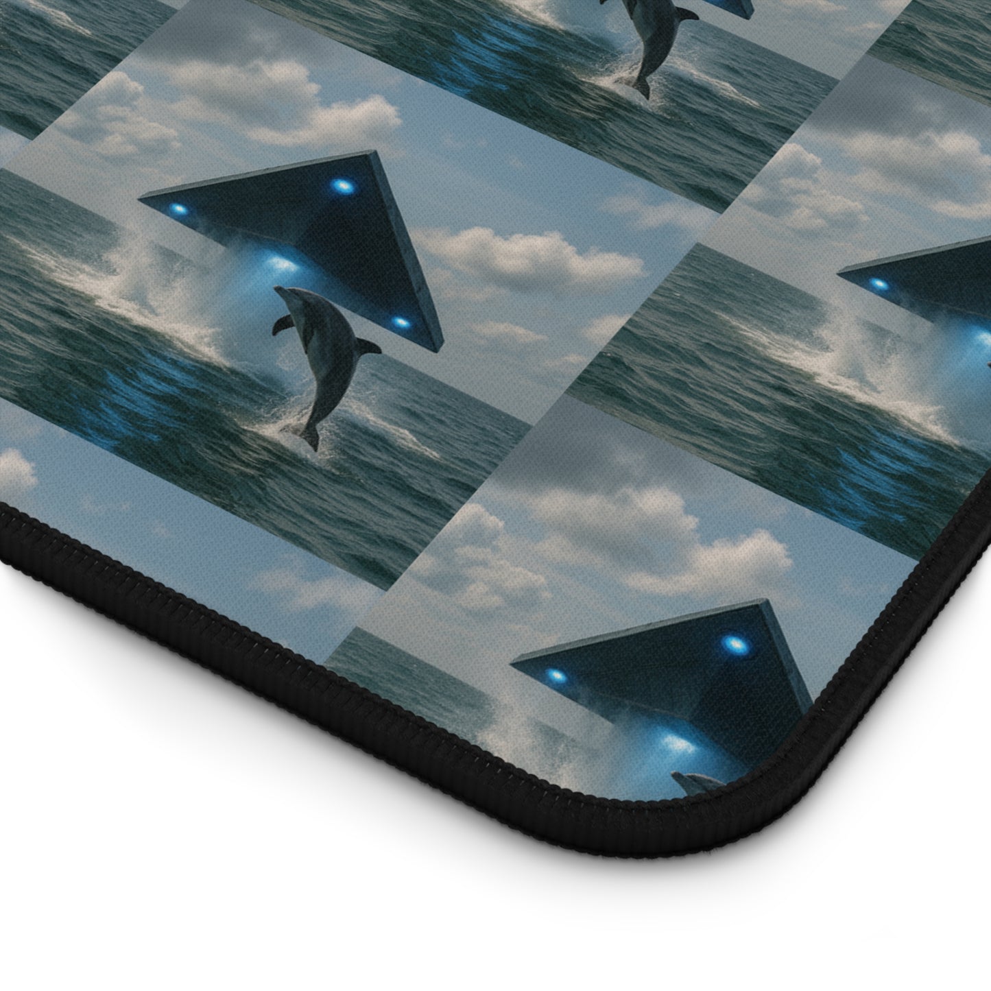Tropical Mouse Pad/Desk Mat, 3 Sizes - Perfect for Home Office / UFO and Dolphin